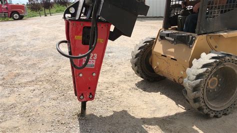 how to use a jackhammer on a skid steer|breaker attachment for skid steer.